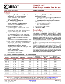浏览型号XCV1000-6BG560C的Datasheet PDF文件第1页
