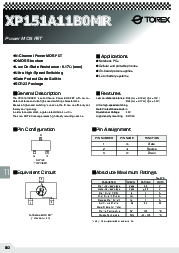 浏览型号XP151A11B0MR的Datasheet PDF文件第1页