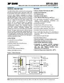浏览型号XR16L580IL的Datasheet PDF文件第1页