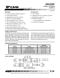 浏览型号XR2207的Datasheet PDF文件第1页