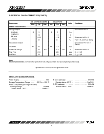 浏览型号XR2207的Datasheet PDF文件第4页