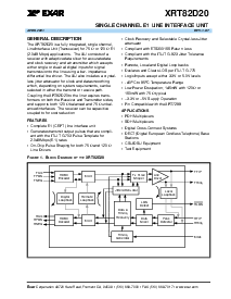 浏览型号XRT82D20IW的Datasheet PDF文件第1页