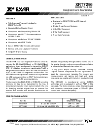 浏览型号XRT7296IW的Datasheet PDF文件第1页