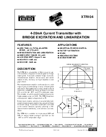 浏览型号XTR104AP的Datasheet PDF文件第1页