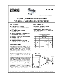 浏览型号XTR105PA的Datasheet PDF文件第1页