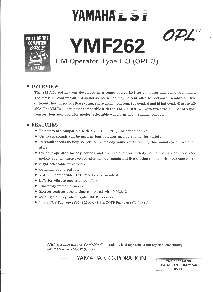 浏览型号YMF262的Datasheet PDF文件第1页