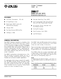 浏览型号Z08617的Datasheet PDF文件第1页