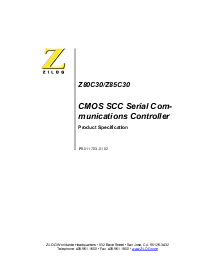 浏览型号Z80C30的Datasheet PDF文件第1页