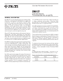 浏览型号Z86127的Datasheet PDF文件第1页