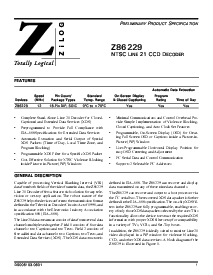 浏览型号Z8622912SSC的Datasheet PDF文件第1页