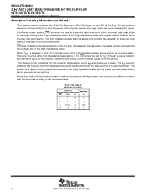 浏览型号SN74LVTH32374ZKER的Datasheet PDF文件第2页