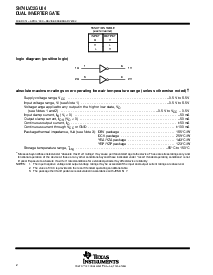 浏览型号SN74LVC2GU04YZPR的Datasheet PDF文件第2页
