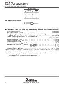 浏览型号SN74LVC1G11YZPR的Datasheet PDF文件第2页