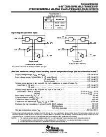 浏览型号74AVCB164245ZQLR的Datasheet PDF文件第3页