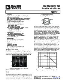 浏览型号AD8041ARZ-REEL的Datasheet PDF文件第1页