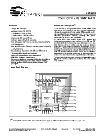 浏览型号CY62256LL-70ZRI的Datasheet PDF文件第1页