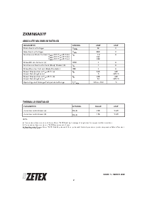 浏览型号ZXMN6A07FTA的Datasheet PDF文件第2页