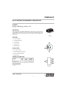 浏览型号ZXMN6A07ZTA的Datasheet PDF文件第1页