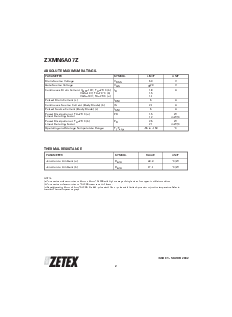 浏览型号ZXMN6A07ZTA的Datasheet PDF文件第2页