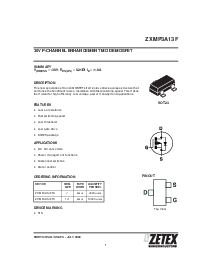 浏览型号ZXMP3A13F的Datasheet PDF文件第1页