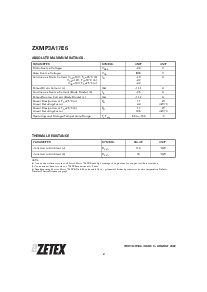 浏览型号ZXMP3A17E6的Datasheet PDF文件第2页