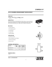 浏览型号ZXMN2A14FTA的Datasheet PDF文件第1页