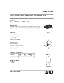 浏览型号ZXMN10A09K的Datasheet PDF文件第1页