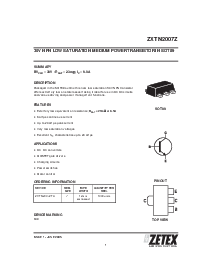 浏览型号ZXTN2007Z的Datasheet PDF文件第1页