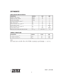 浏览型号ZXTN2007Z的Datasheet PDF文件第2页