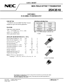 浏览型号2SK3510的Datasheet PDF文件第1页