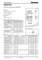 浏览型号2SK3192的Datasheet PDF文件第1页