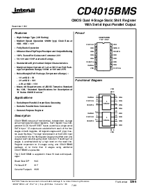 浏览型号CD4015BMS的Datasheet PDF文件第1页