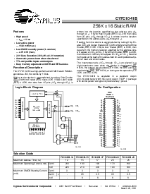 浏览型号CY7C1041B-15VC的Datasheet PDF文件第1页