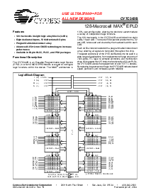 浏览型号CY7C342B-25JI的Datasheet PDF文件第1页