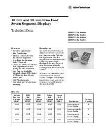 浏览型号HDSP-315G-HM200的Datasheet PDF文件第1页