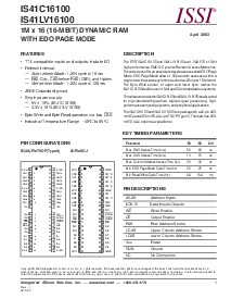 浏览型号IS41C16100-60KI的Datasheet PDF文件第1页