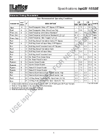 浏览型号ISPLSI1032E-125LT的Datasheet PDF文件第5页