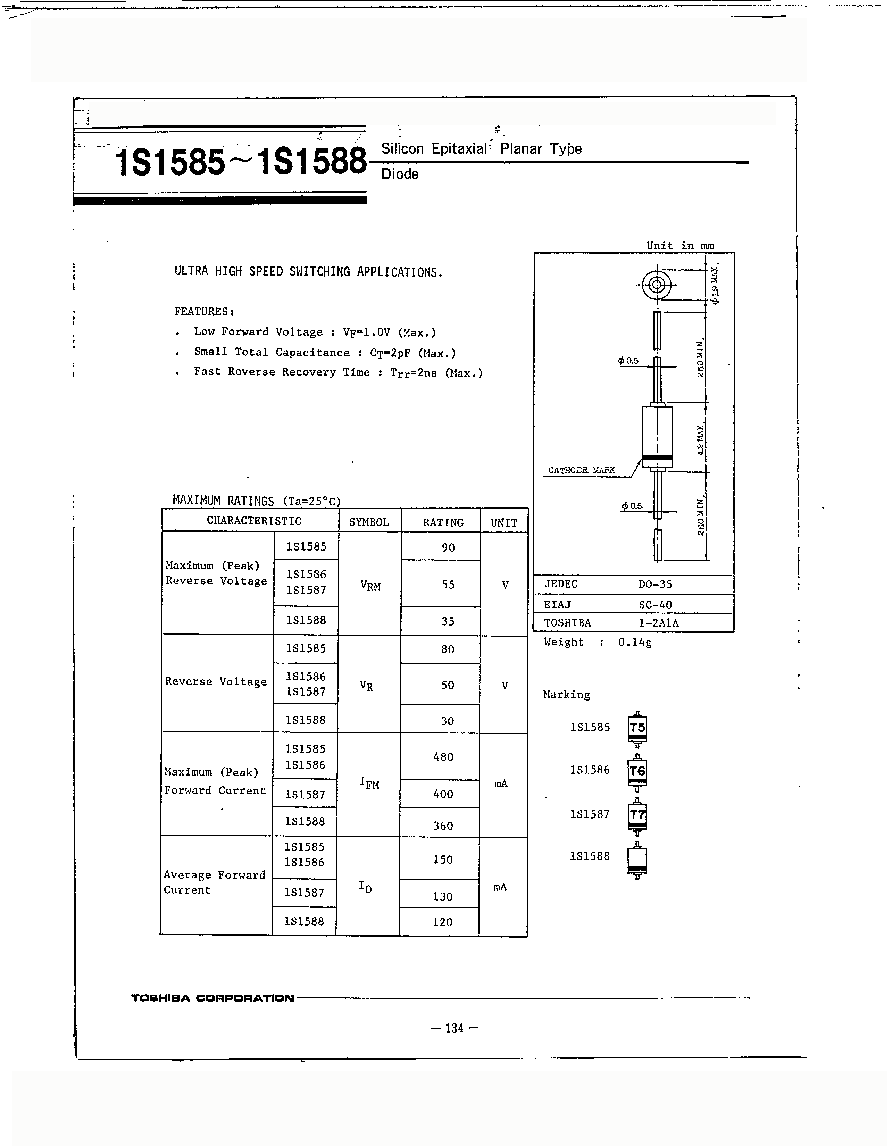 浏览型号1S1588的Datasheet PDF文件第1页