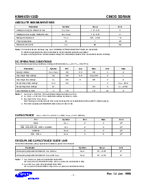 浏览型号KM416S1120DT-G/F6的Datasheet PDF文件第5页