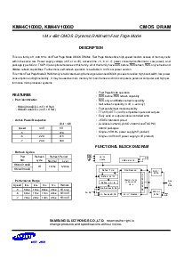 浏览型号KM44C1000D的Datasheet PDF文件第1页
