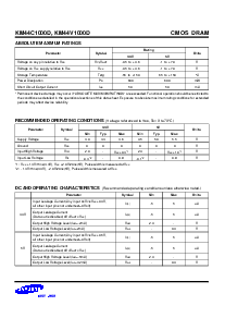 浏览型号KM44C1000D的Datasheet PDF文件第3页