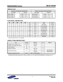 浏览型号KM6164000B的Datasheet PDF文件第3页