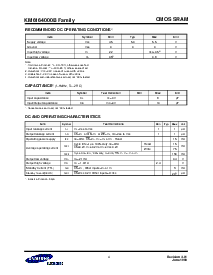 浏览型号KM6164000B的Datasheet PDF文件第4页