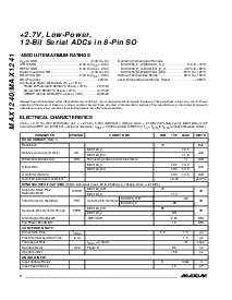 浏览型号MAX1241BESA的Datasheet PDF文件第2页