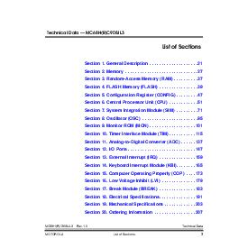 浏览型号MC68HRC908JL3CDW的Datasheet PDF文件第3页