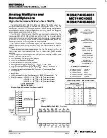 浏览型号MC74HC4053DT的Datasheet PDF文件第1页