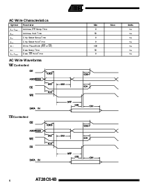 浏览型号AT28C64-25的Datasheet PDF文件第6页