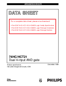 浏览型号74HC21的Datasheet PDF文件第1页