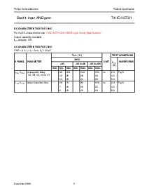 浏览型号74HC21的Datasheet PDF文件第5页