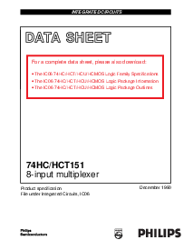 浏览型号74HC151DB的Datasheet PDF文件第1页